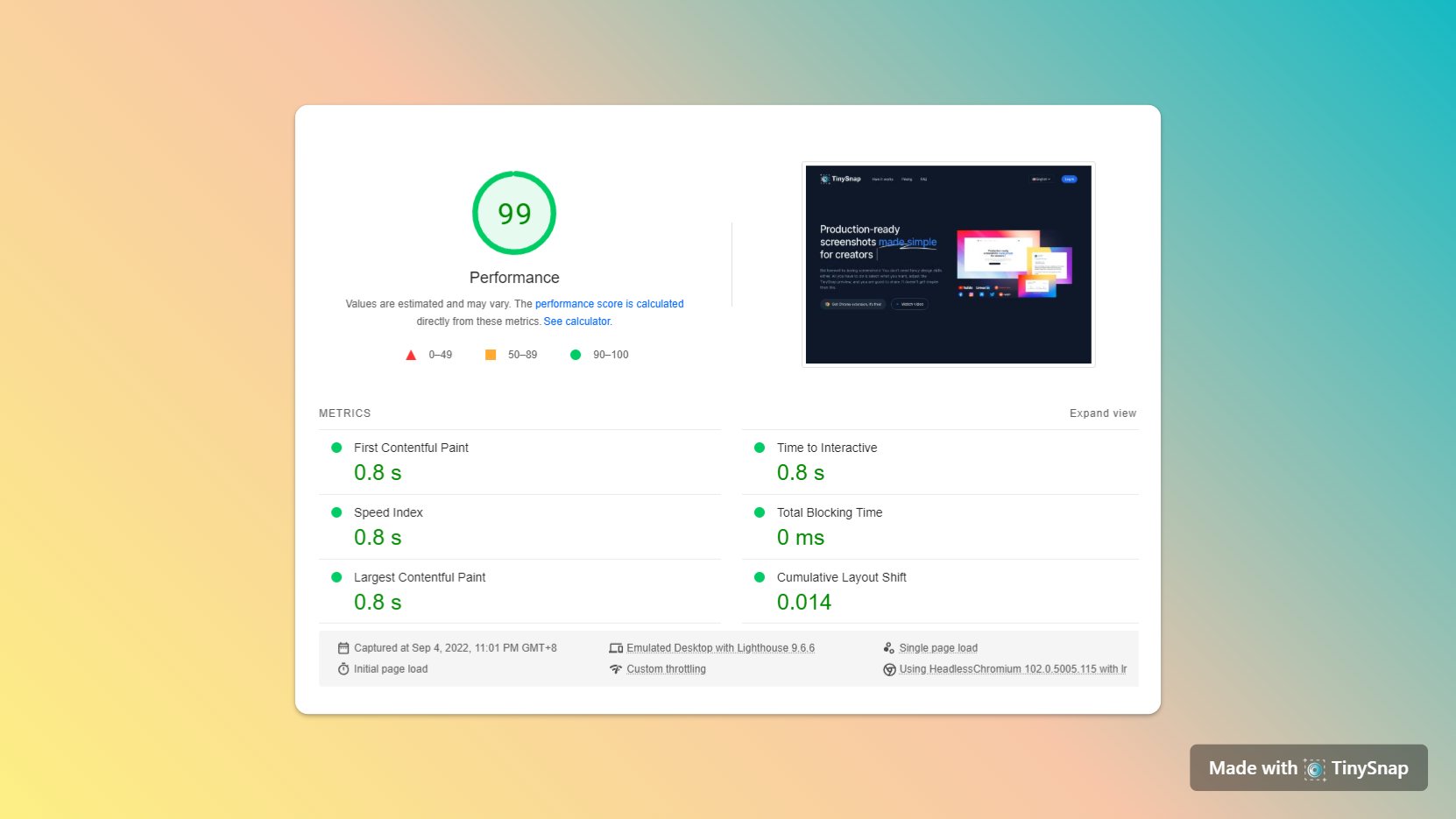 TinySnap Launch Timeline